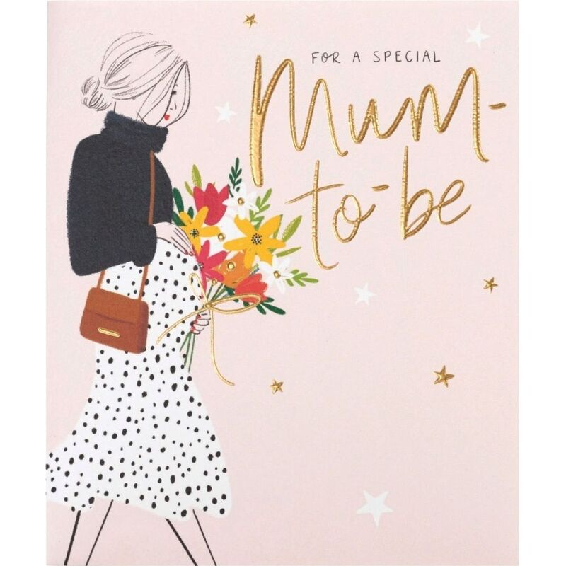 UK Greetings Mum To Be Birth Congrats Mum To Be Greeting Card (15.9 x 18.4 cm)