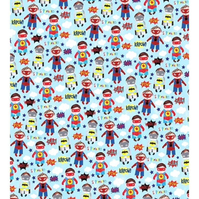 Glick Superheros Wrapping Paper Roll (200 x 70 cm)