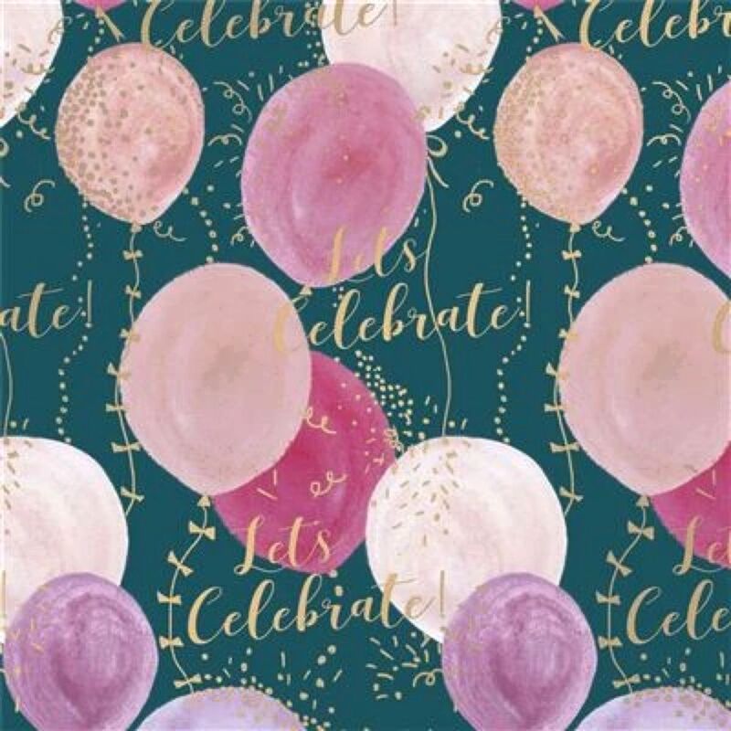 UK Greetings Let's Celebrate Wrapping Paper Roll (200 x 70 cm)