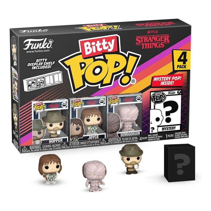 Funko Pop! Bitty Pop TV Stranger Things Hopper (Pack of 4)