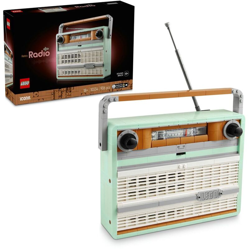 LEGO ICONS Retro Radio 10334 (906 Pieces) LEGO ICONS Retro Radio 10334 (906 Pieces)