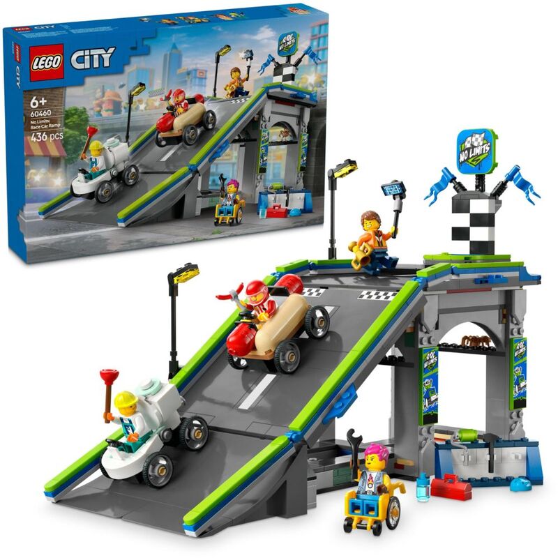 LEGO City No Limits - Race Car Ramp Track 60460 (436 Pieces)