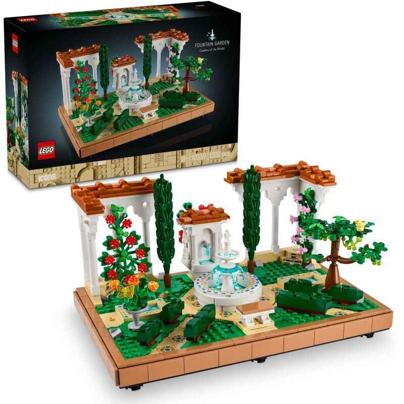 LEGO ICONS Fountain Garden Gardens Of The World 10359 (1302 Pieces)