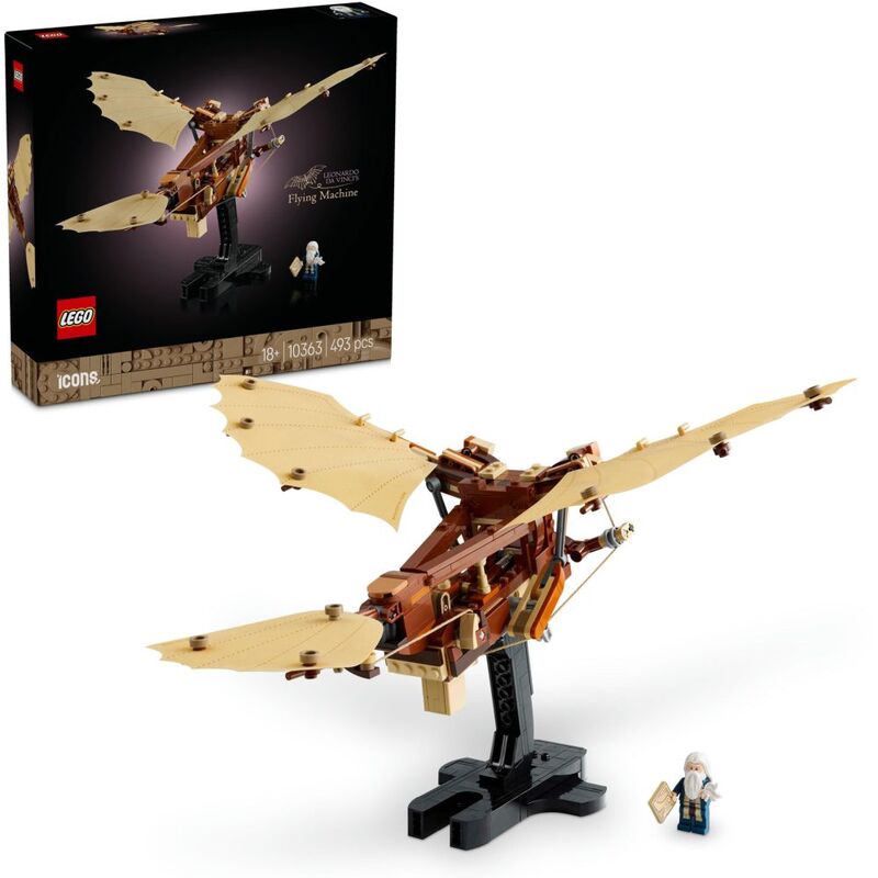 LEGO ICONS Leonardo Da Vinci'S Flying Machine 10363 (493 Pieces)