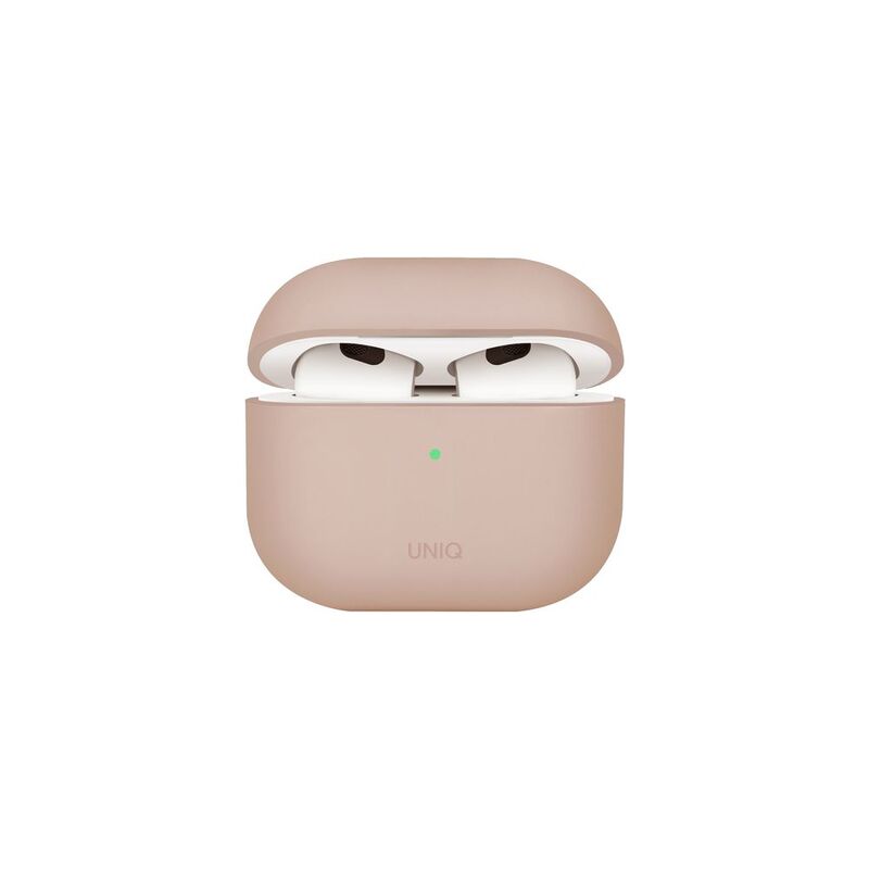 Uniq Lino Hybrid Liquid Silicon Airpods 4th Gen Case - Blush Pink