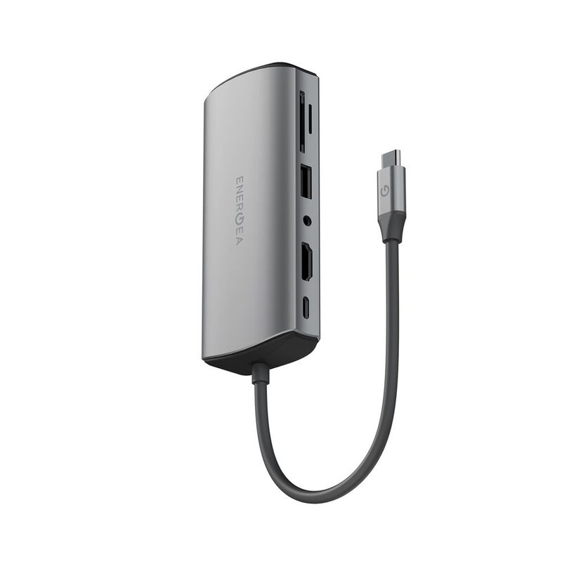 Energea Aluhub Max/11 In 1 Aluminium Alloy Charging Hub - Gunmetal