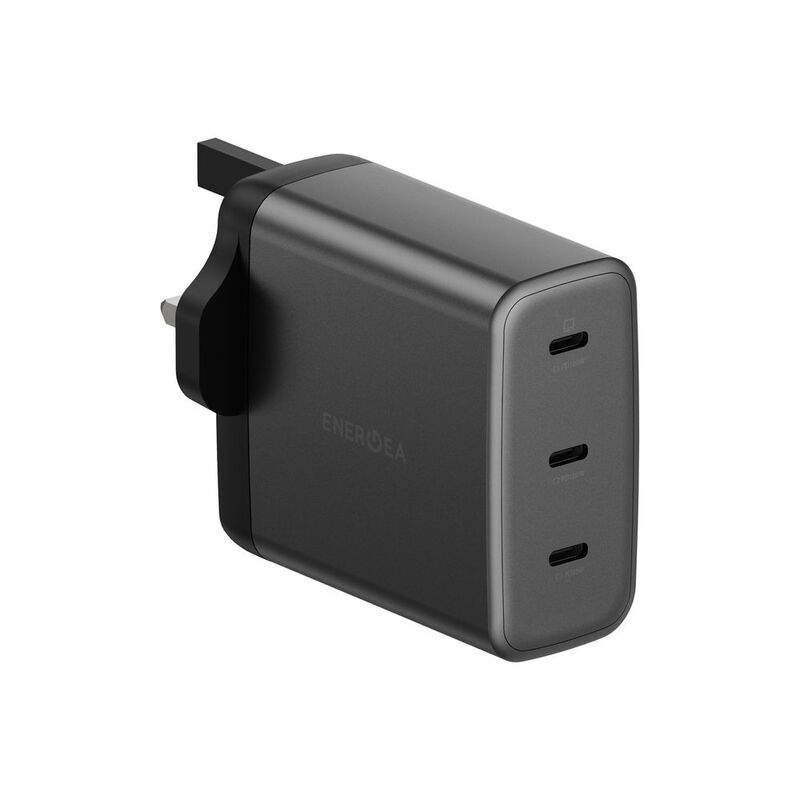 Energea Ampcharge GAN100 3C PDQC 3.0 Wall Charger/100W (Uk) - Gunmetal