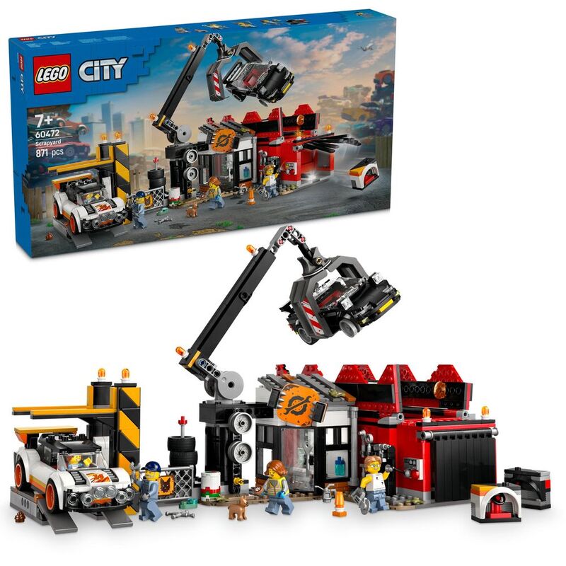 LEGO City Scrapyard With Cars 60472 (871 Pieces)