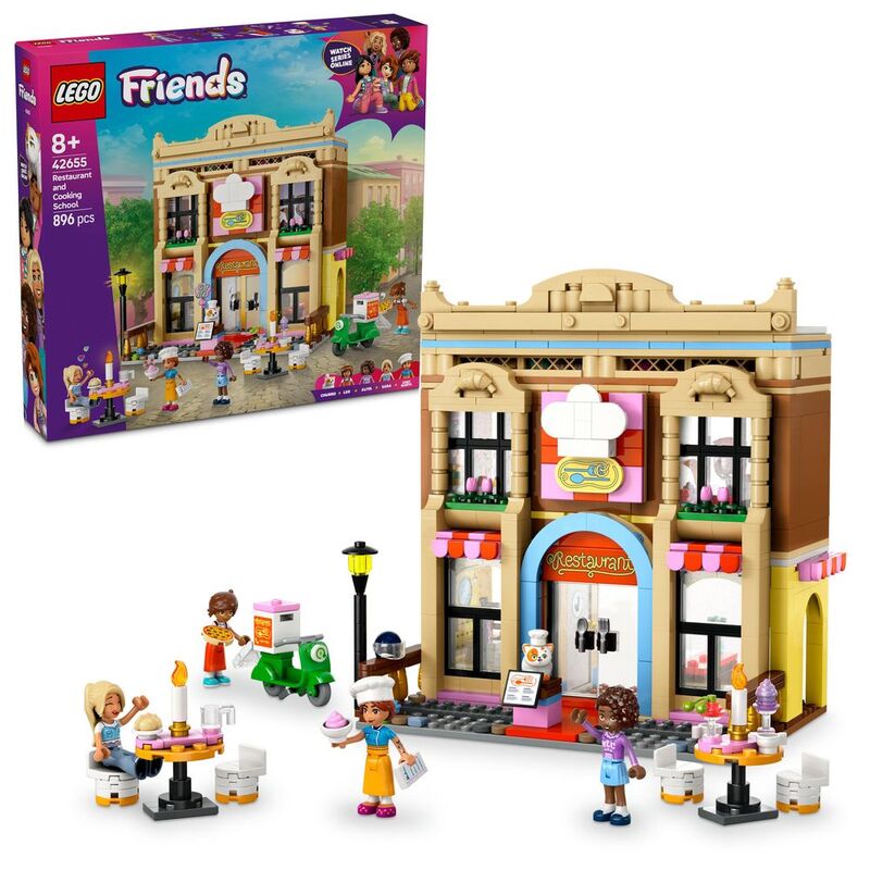 LEGO Friends Restaurant And Cooking School 42655 (896 Pieces)