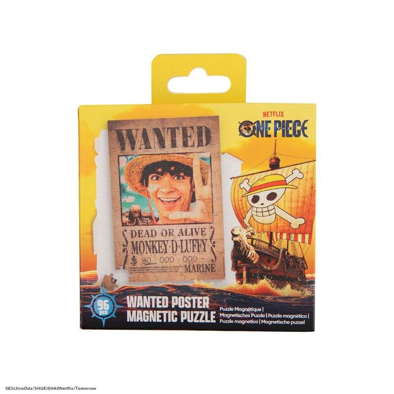 Cinereplica One Piece Netflix Wanted Poster "Luffy" Magnetic Puzzle (96 Pieces) Cinereplica One Piece Netflix Wanted Poster "Luffy" Magnetic Puzzle (96 Pieces)