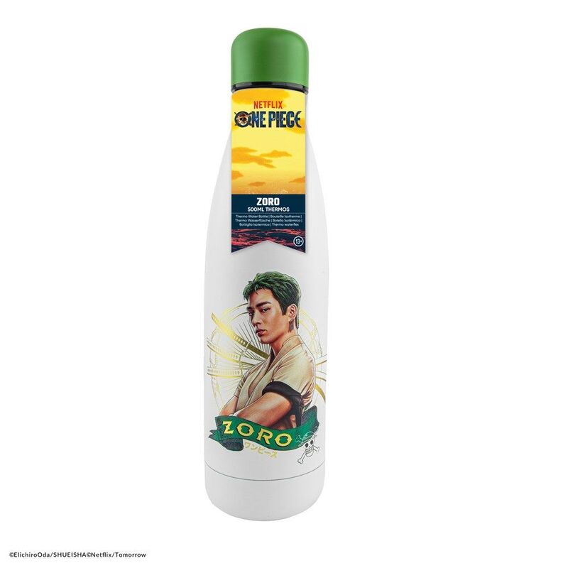 Cinereplica One Piece Netflix Zoro Thermos Bottle 500ml Cinereplica One Piece Netflix Zoro Thermos Bottle 500ml