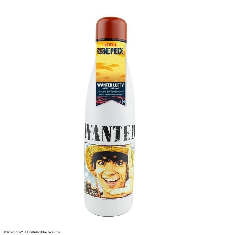 Cinereplica One Piece Netflix Wanted Luffy Thermos Bottle 500ml