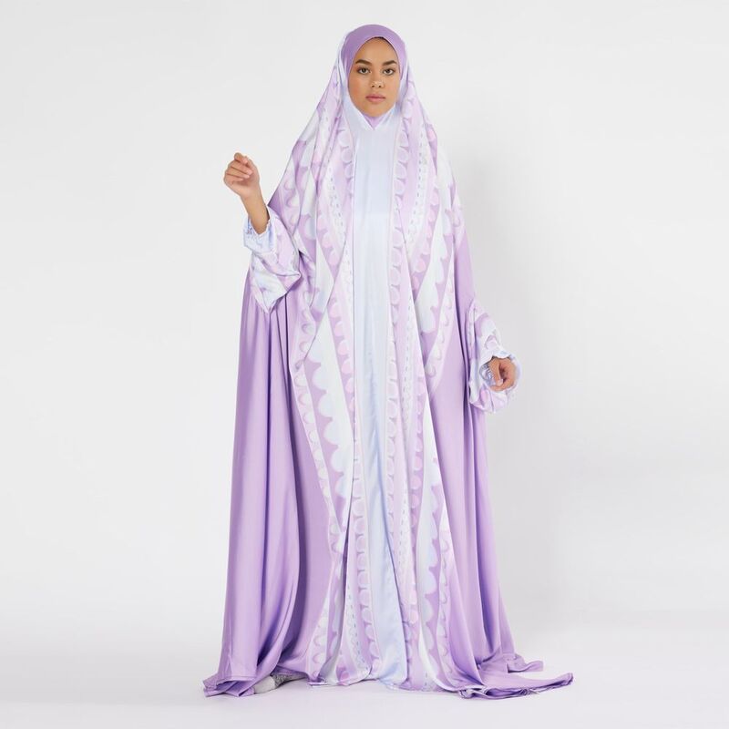 Sabr Baghdad Prayer Dress - Purple (180cm) (M-L) Sabr Baghdad Prayer Dress - Purple (180cm) (M-L)