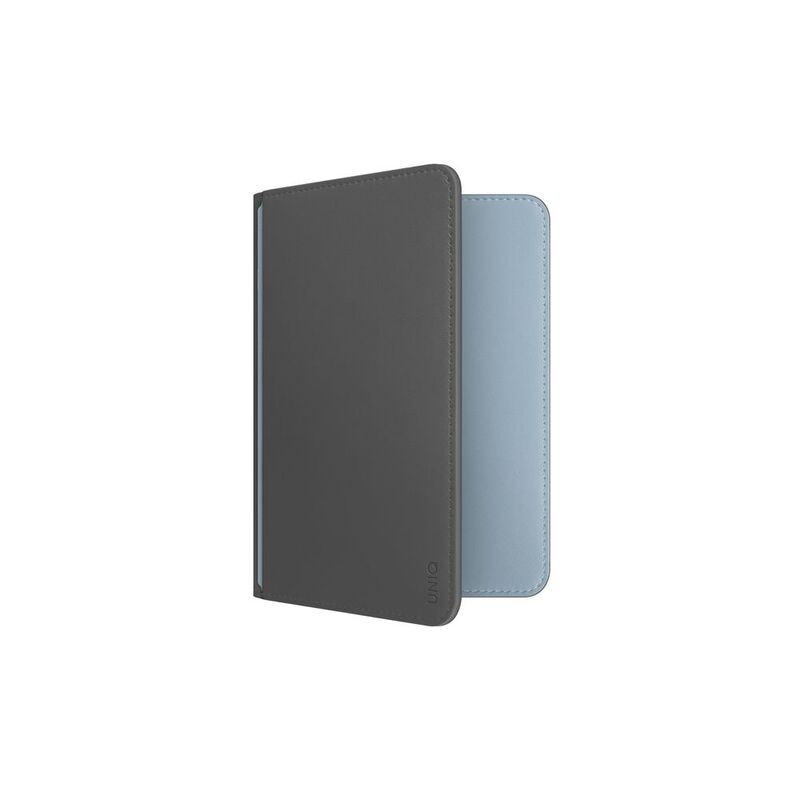 Uniq Belmont Passport Holder Tracker With RFID-Blocking - Charcoal/Washed Blue