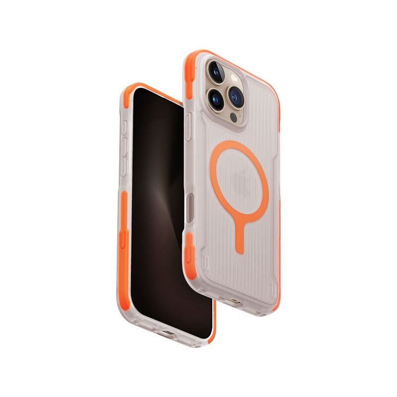Uniq Hybrid iPhone 16 Pro Magclick Charging Combat Active - Volt Orange