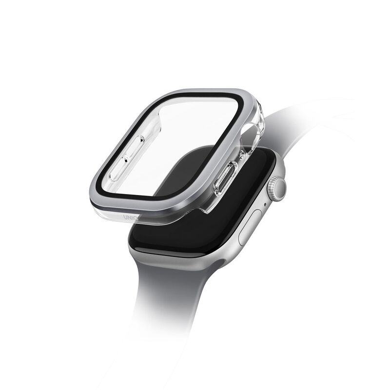 Uniq Voute Watch Case With Tempered Glass Screen 46mm - Silver