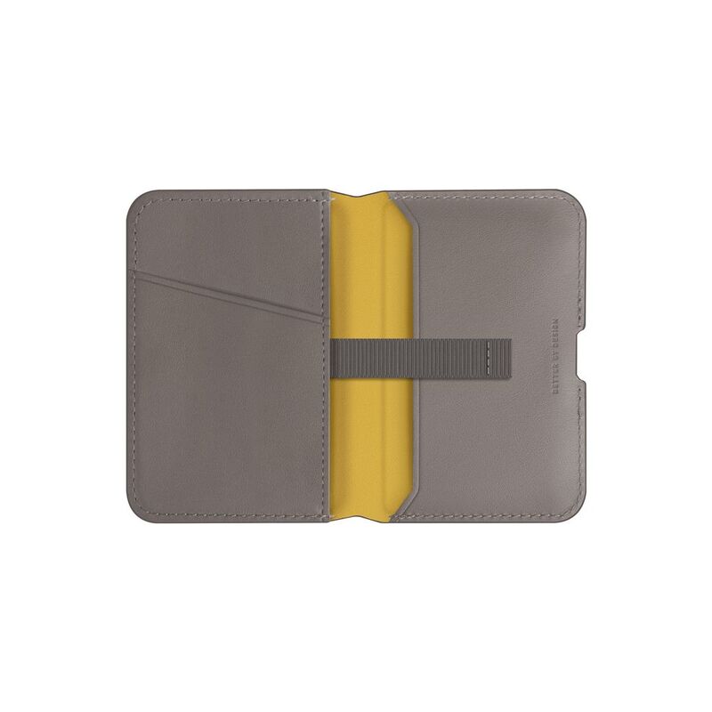 Uniq Lyden DS RFID Blocking Magnetic Wallet - Flint Grey/Canary Yellow