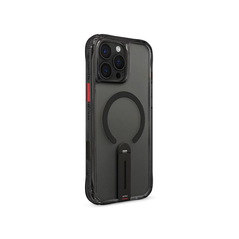 Skinarma iPhone 16 Pro Max Helix (Mag-Charge + 360° Rotating Stand) - Black