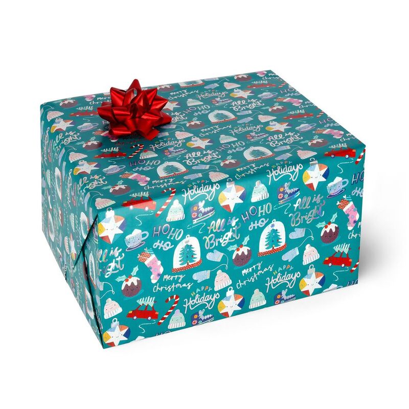 Legami Wrapping Paper - Xmas Ornaments (200 x 70 cm)