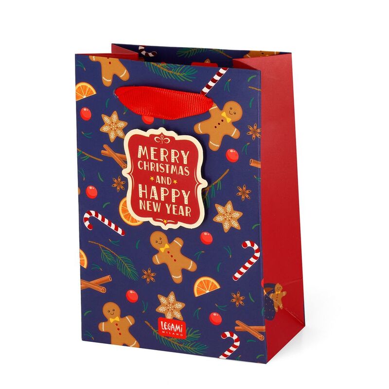 Legami Gift Bag - Small - Gingerbread (10 x 15 x 6.5 cm)