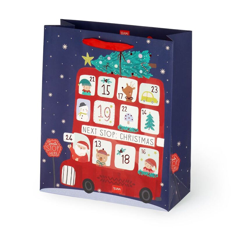 Legami Gift Bag - Large - Christmas Bus (26.5 x 32.5 x 11.5 cm) Legami Gift Bag - Large - Christmas Bus (26.5 x 32.5 x 11.5 cm)