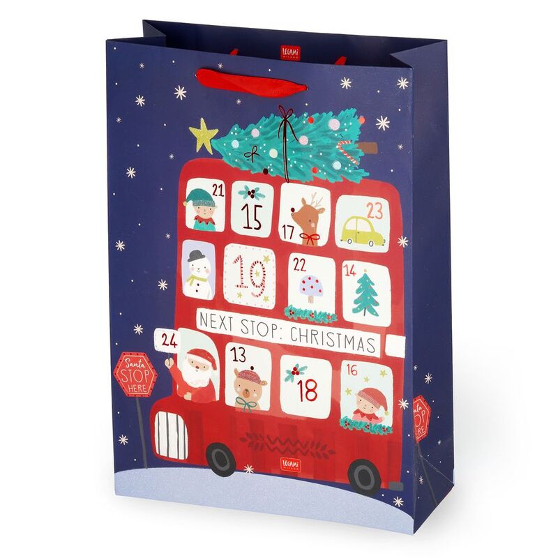 Legami Gift Bag - X-Large - Christmas Bus (31 x 43 x 11.5 cm) Legami Gift Bag - X-Large - Christmas Bus (31 x 43 x 11.5 cm)