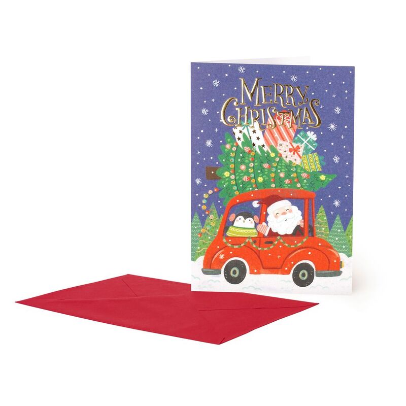 Legami Large Greeting Card - Santa Car (11.5 x 17 cm) Legami Large Greeting Card - Santa Car (11.5 x 17 cm)