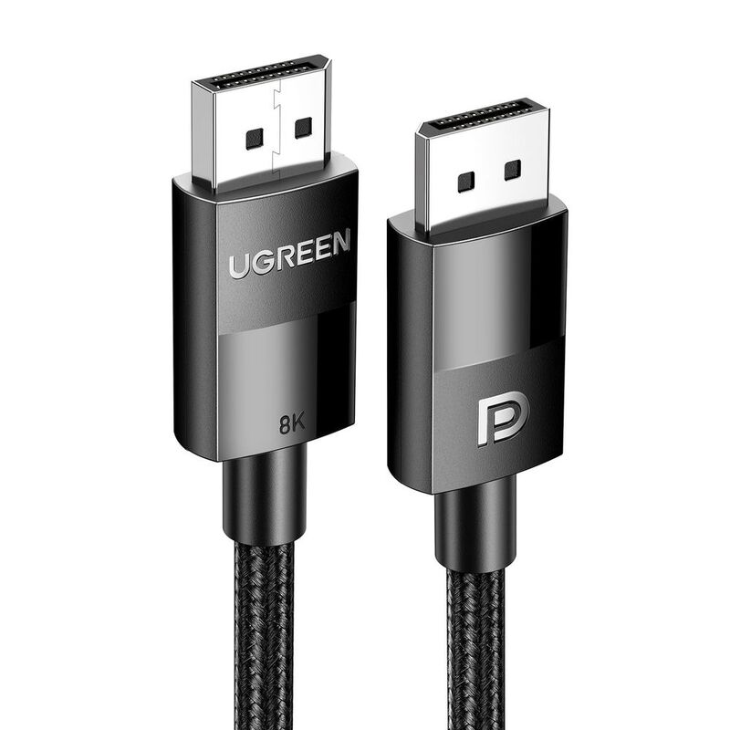UGREEN 8K Displayport Cable 1.4 - DP to DP 2M - Nylon Braided Cable