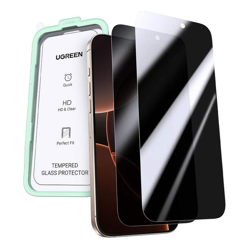 UGREEN SP651 Privacy Tempered Glass Screen Protector for iPhone 16 Pro