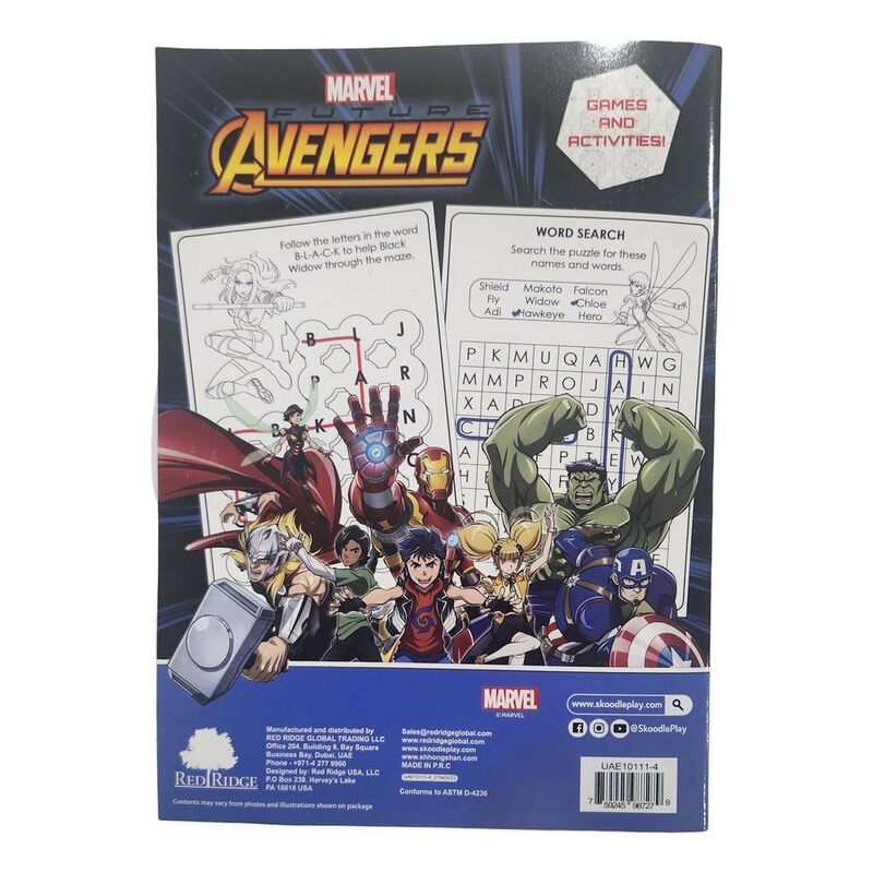 Disney Avengers Activity and Coloring Book Withmini Markers