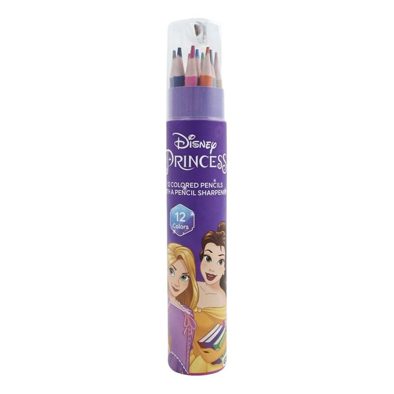 Disney Princess 12 Colored Pencils With Sharpener Disney Princess 12 Colored Pencils With Sharpener