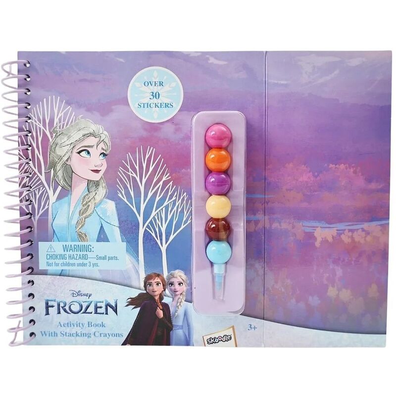 Disney Frozen Activity Book with Stacking Crayons