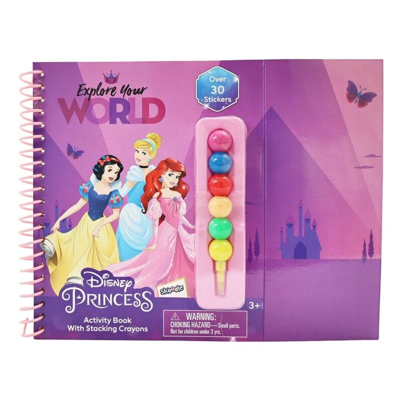 Disney Pricess Activity Book With Stacking Crayons Disney Pricess Activity Book With Stacking Crayons