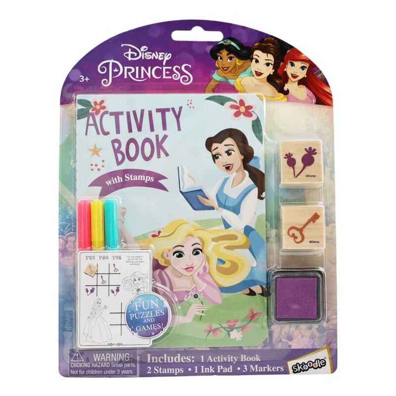 Disney Princess Activity Book With Wooden Stampers