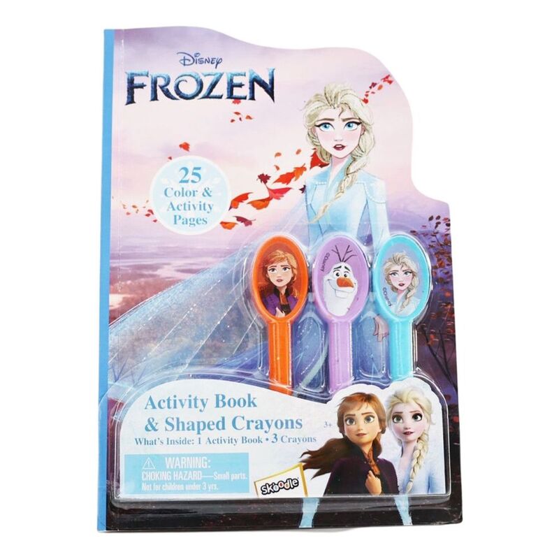 Disney Frozen Activity Book and Shaped Crayons