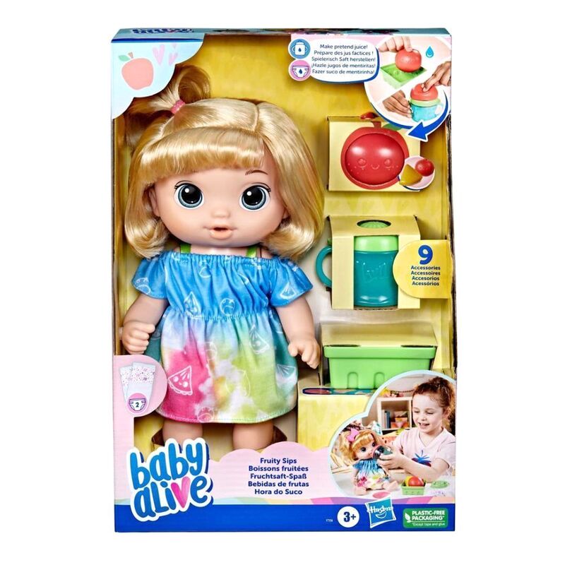 Hasbro Baby Alive Fruity Sips Apple Juicer With My Baby Doll