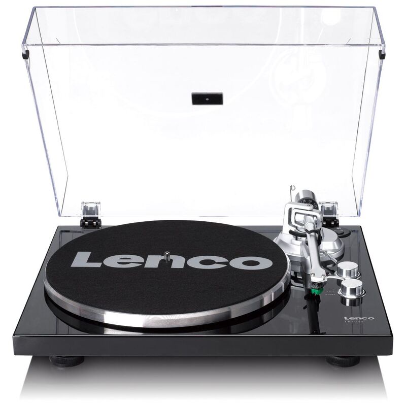 Lenco Lbt-215Bk Turntable With Bluetooth & At-Vm95E Cartridge -Black Lenco Lbt-215Bk Turntable With Bluetooth & At-Vm95E Cartridge -Black