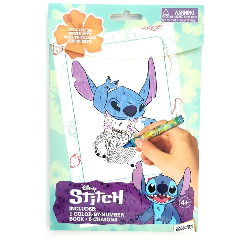 Disney Stitch Color By Number Book