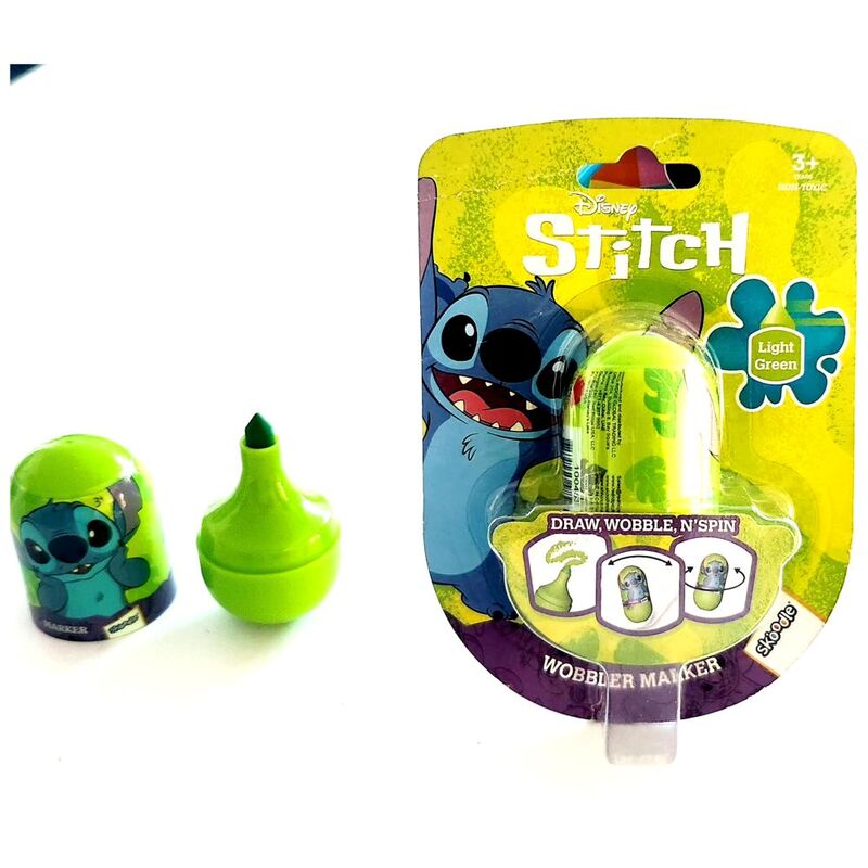 Disney Stitch Wobbler Marker W/ Backer Card - Light Green