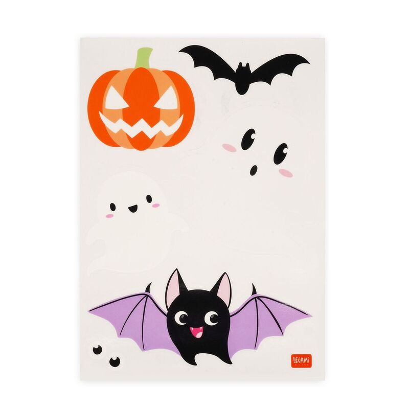 Legami 35 Static Cling Stickers - Windo- Wow - Halloween