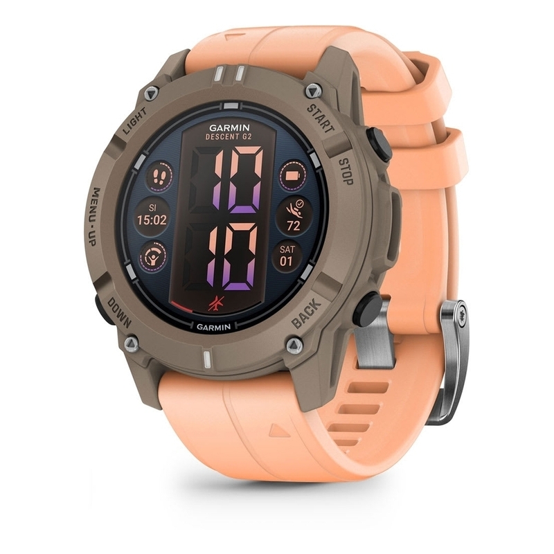 Garmin Descent G2 Dive Computer - Paloma With Shell Pink Band