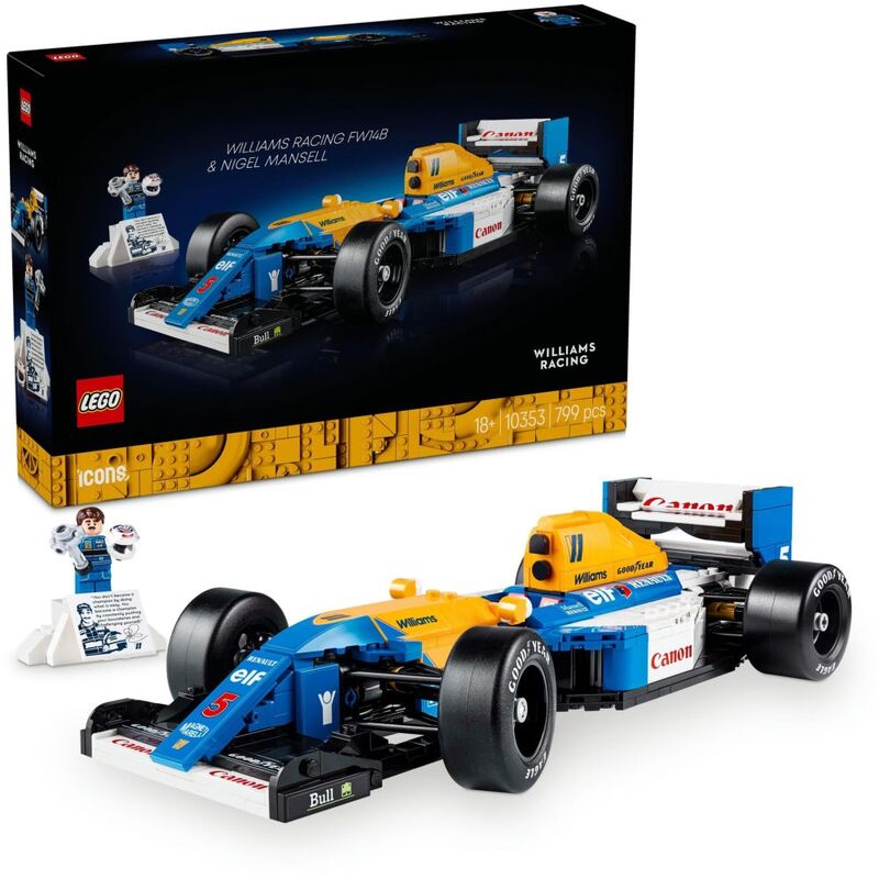LEGO Icons Williams Racing FW14B And Nigel Mansell 10353 (799 Pieces)