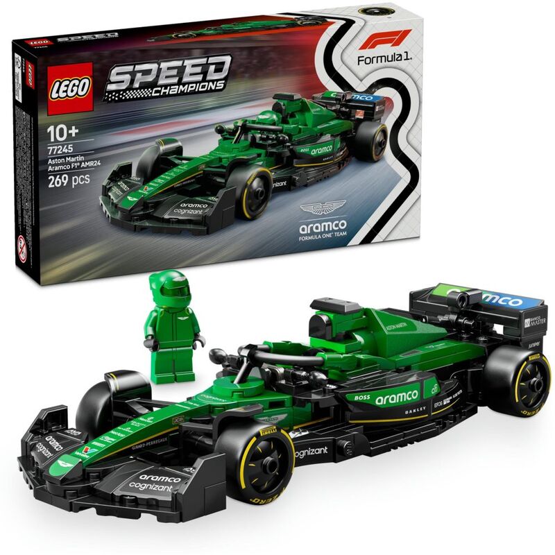 LEGO Speed Champions F1 Aston Martin Aramco AMR24 Race Car 77245 (269 Pieces)