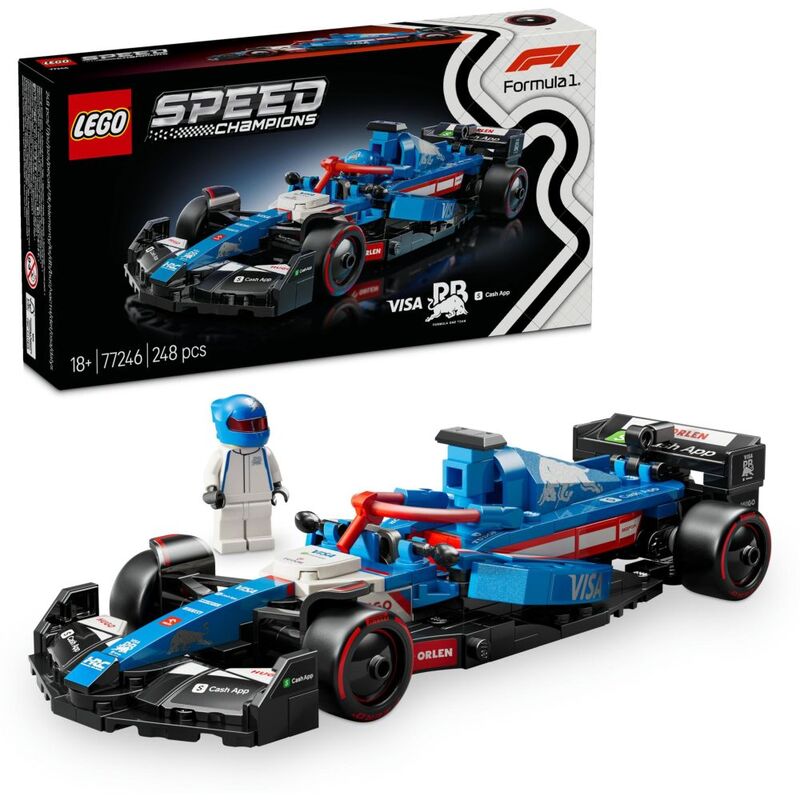 LEGO Speed Champions F1 Visa Cash App RB Vcarb 01 Race Car 77246 (248 Pieces)
