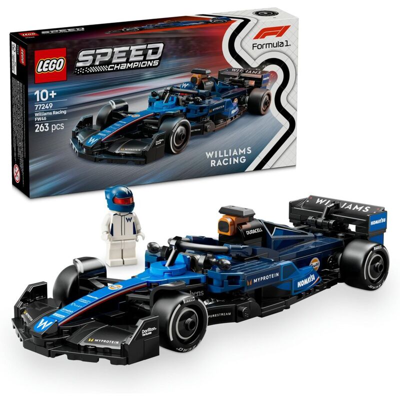 LEGO Speed Champions F1 Williams Racing FW46 Race Car 77249 (263 Pieces)