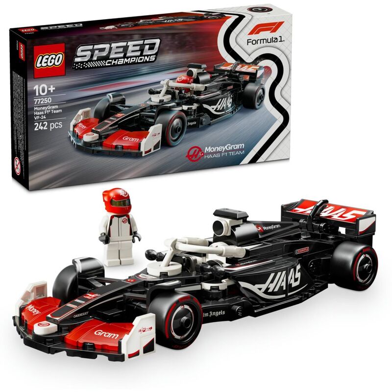 LEGO Speed Champions F1 Moneygram Haas Team VF-24 Race Car 77250 (242 Pieces)