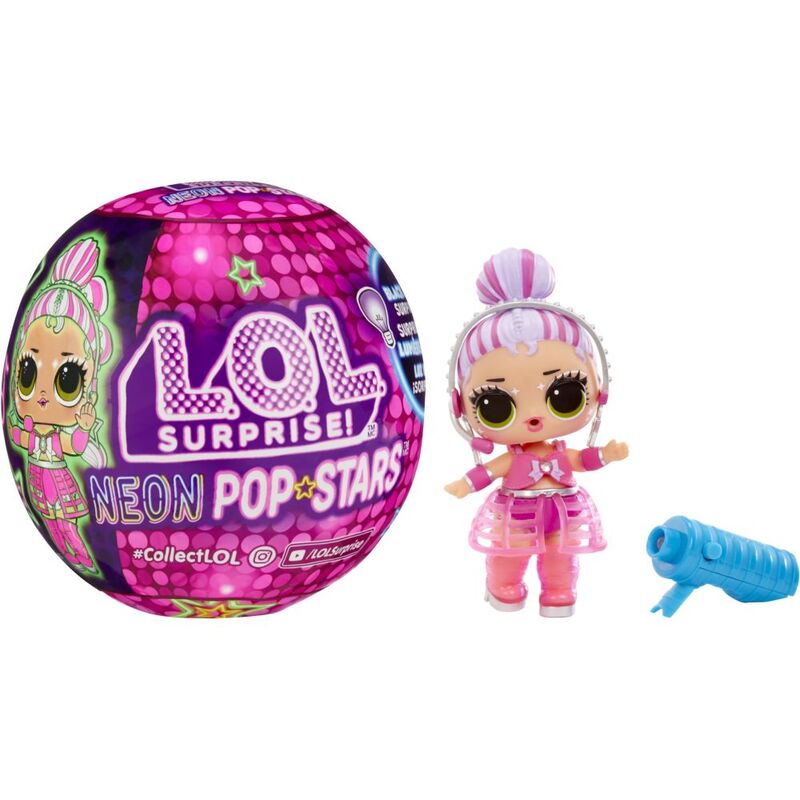 L.O.L Surprise! Neon Pop Stars (Assortment - Includes 1) L.O.L Surprise! Neon Pop Stars (Assortment - Includes 1)