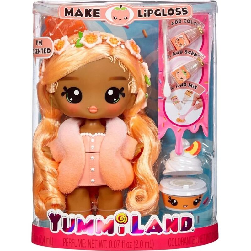 Yummiland Lipgloss And Large Doll Set - Piper Peach
