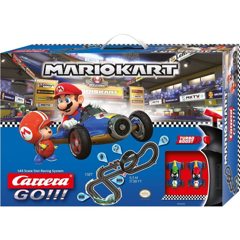 Carrera Go Nintendo Mario Kart Mach 8 Slot Car Racing System 5.3M Carrera Go Nintendo Mario Kart Mach 8 Slot Car Racing System 5.3M