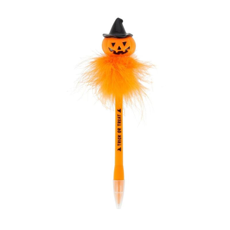 Legami Ballpoint Pen With Light - Writing Is Magic - Pumpkin